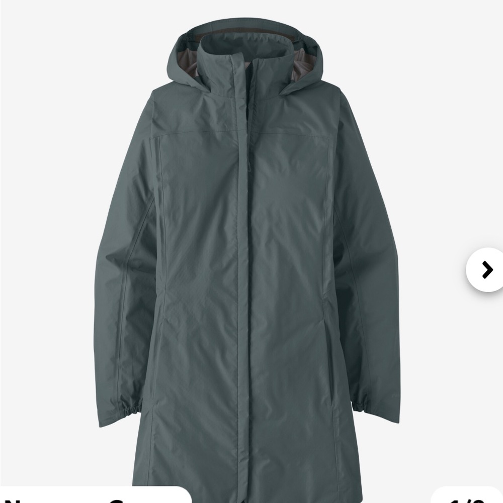 Long Patagonia rain jacket wind breaker size small